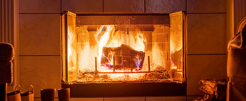 Mendota Hearth Landscape Fireplace Installation in Barberton, Ohio